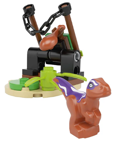 Rivista LEGO JURASSIC WORLD n.9 - RAPTOR + TRAPPOLA