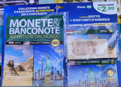 Collezione di autentiche Monete & Banconote dei cinque continenti - Hachette 2025