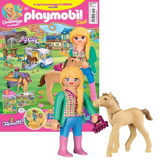 Magazine Playmobil Pink - n.3 del 2024 + Cavallerizza con puledro