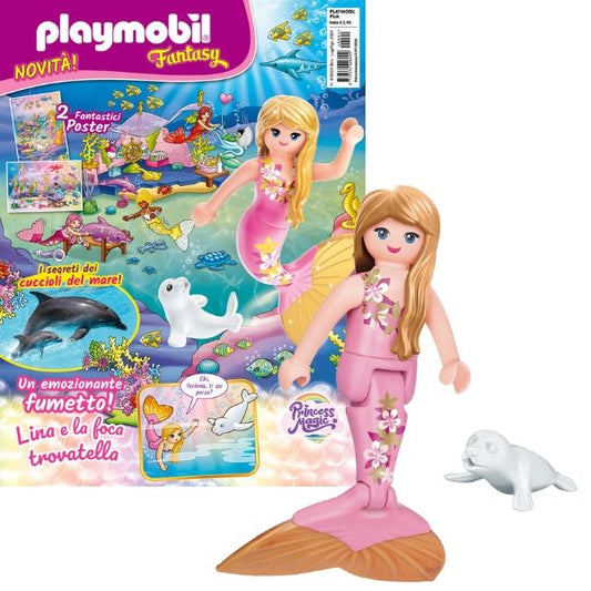 Magazine Playmobil Pink - n.4 del 2024 + Sirena con cucciolo di foca