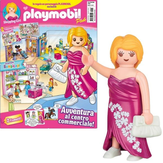 Magazine Playmobil Pink - n.5 del 2024 + Shopping girl con abito modificabile