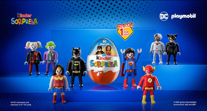Sorpresa KINDER Playmobil - Supereroi DC Batman Joker Superman Serie Completa