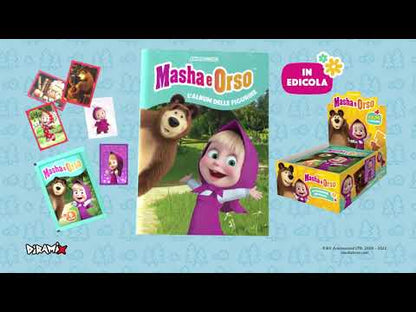 Set Album e/o Bustine di Figurine Sticker Masha e Orso 2023