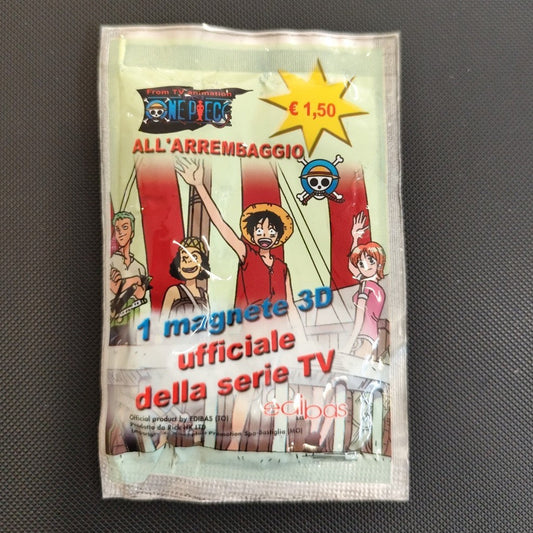 Bustina Sigillata di ONE PIECE All' Arembaggio - Personaggio Magnete 3D Ufficiale della Serie TV