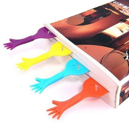Set 4 Segnalibri “Help Me” – Mani Colorate e Divertenti