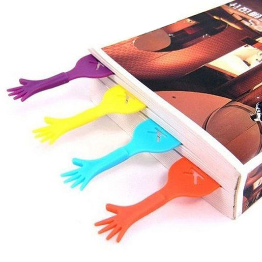 Set 4 Segnalibri “Help Me” – Mani Colorate e Divertenti