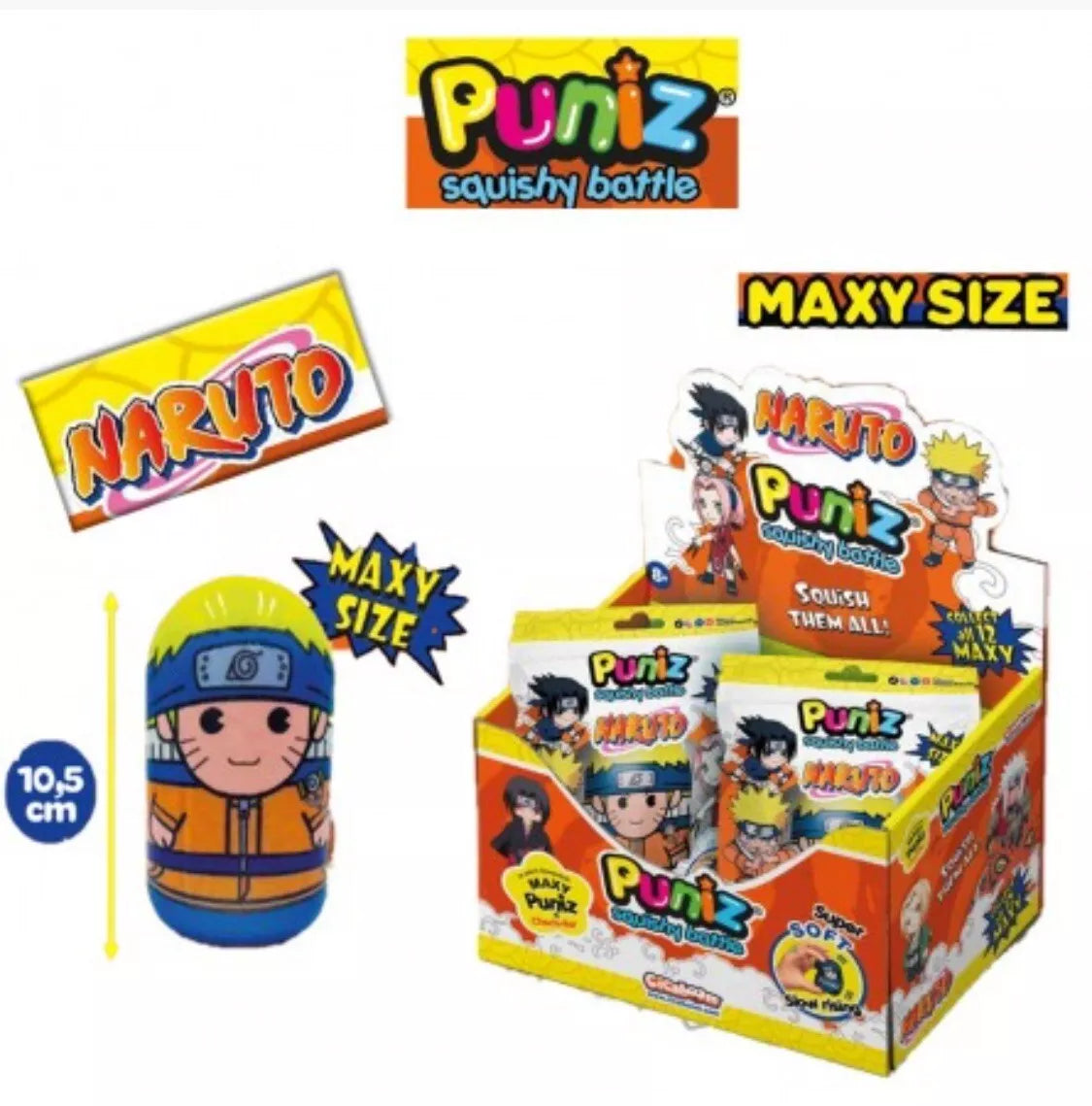 Puniz Squishy Battle Maxi Size Naruto
