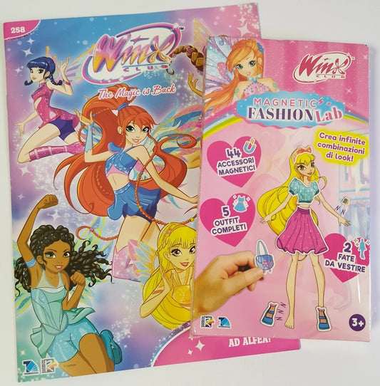 Magazine 258 Winx Club Magazine con Gadget Magnetic Fashion Lab