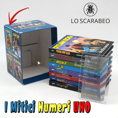 Lot 8 Comics Mignon Lo Scarabeo numéros no. 1DYLAN CHIEN NATHAN JAMAIS ZAGOR TEX 