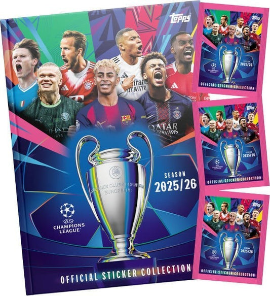 Set Album e/o busitne di Figurine Calciatori CHAMPIONS LEAGUE 2025-26 Topps Uefa
