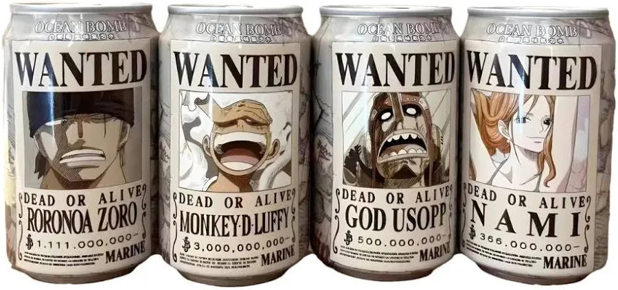 OCEAN BOMB ONE PIECE WANTED EDIZIONE LIMITATA LATTINA DA 330ML