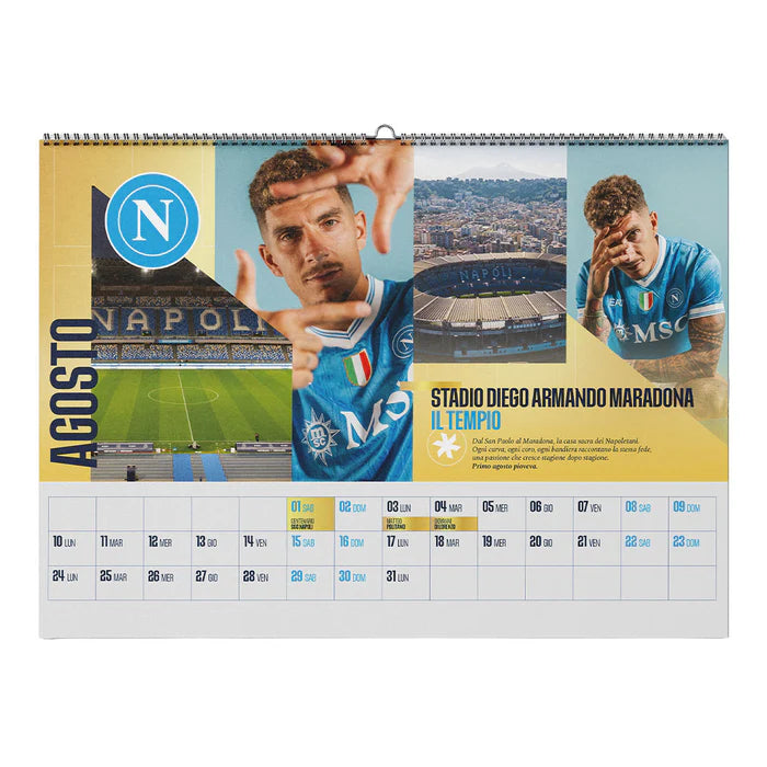 Calendario Calcio Ufficiale SSC Napoli 2026 - 100 Anni