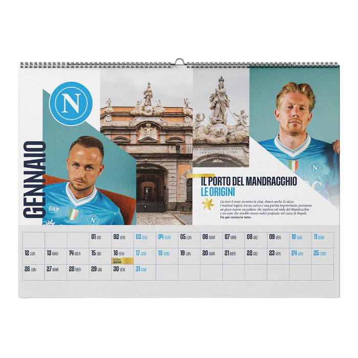 Calendario Calcio Ufficiale SSC Napoli 2026 - 100 Anni