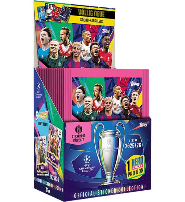 Set Album e/o busitne di Figurine Calciatori CHAMPIONS LEAGUE 2025-26 Topps Uefa