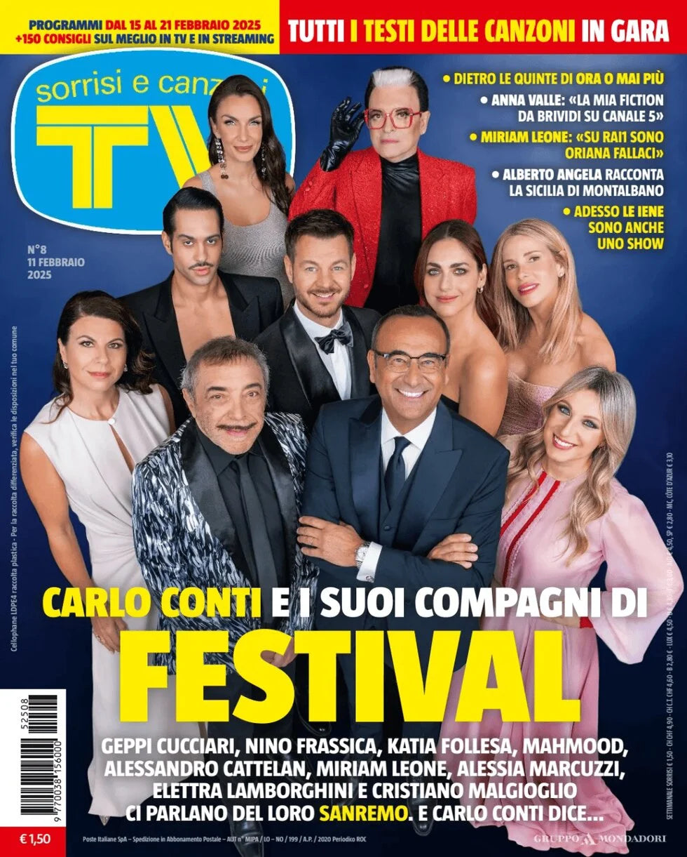 TV Sorrisi e Canzoni n°7 (04/02/2025) Festival de Sanremo 2025