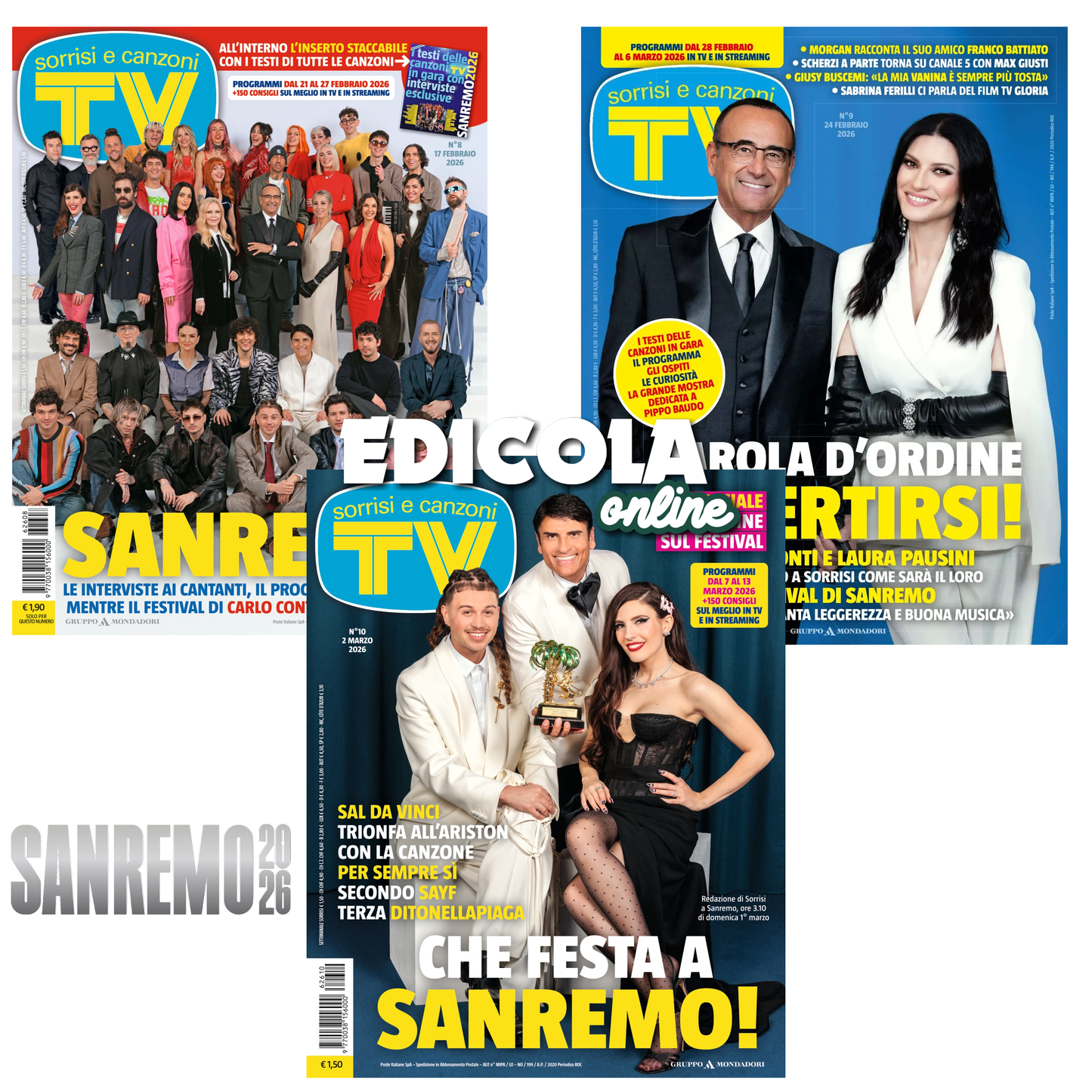 TV Sorrisi e Canzoni n°7 (04/02/2025) Festival de Sanremo 2025