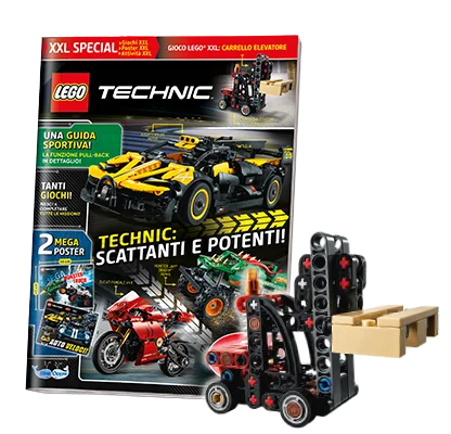 Rivista LEGO TECHNIC XXL SPECIAL CARRELLO ELEVATORE PALLET