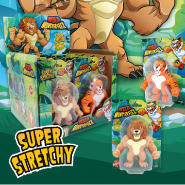 Personaggi WILD MONSTER FLEX Monsterflex Allungamostri Allungabili Blisterati