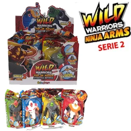 Personaggi Wild Warriors Ninja Arms Stretch Attack - Allungabili Serie 2 - Sbabam