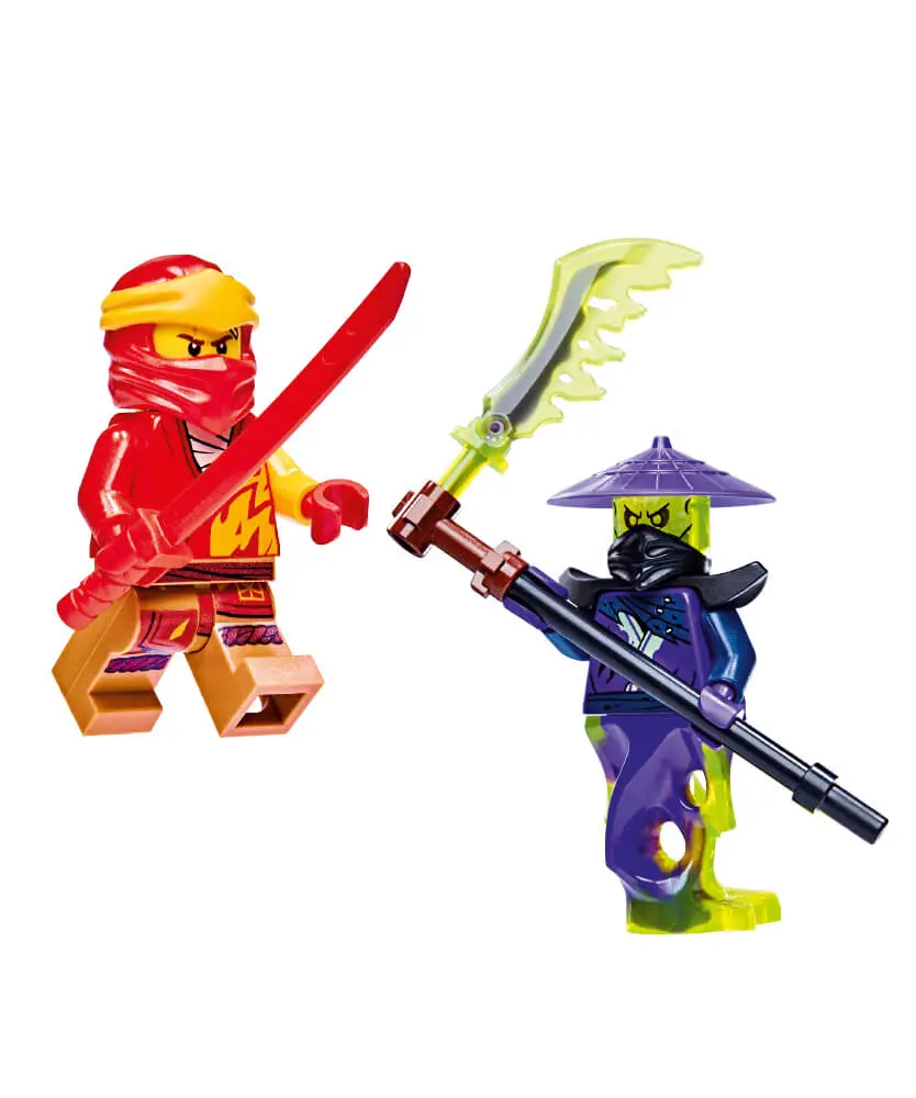 Rivista LEGO NINJAGO LEGACY COMIC n.9 con 2 GIOCHI KAI vs GHOULTAR