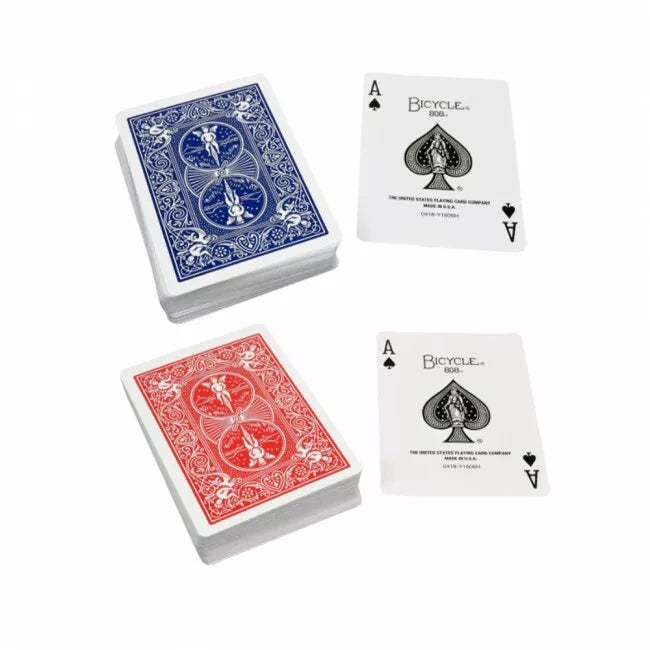 2x Mazzo di Carte BICYCLE dorso Blu Rosso da gioco Francesi POKER Professionali